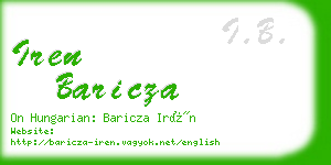 iren baricza business card